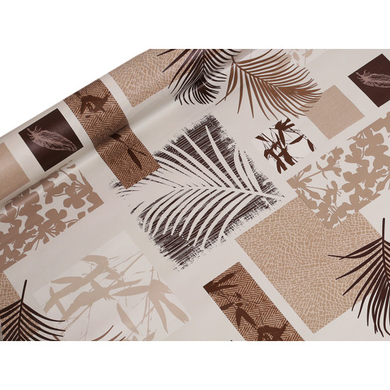 Pvc tablecloth with textile backing - Beige (1 Meter) Pvc tablecloth with textile backing - Beige (1 Meter)