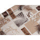 Pvc tablecloth with textile backing - Beige (1 Meter) Pvc tablecloth with textile backing - Beige (1 Meter)