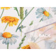 Decorative fabric loneta flowers - White natural (1 Meter)