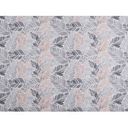 Decorative fabric loneta leaves - Lightgrey (1 Meter)