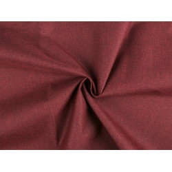 Outdoor impermeabile 300d/tessuto tecnico con trattamento pvc, melange - Rosso scuro (1 Metro)