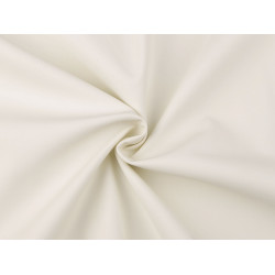 Eko skóra ekstra soft dekoracyjna / odzieżowa podklejona polarem - Off white (1 Metr)