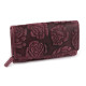 Damen geldbörse aus leder mit blumen - Rot (1 Stück) Damen geldbörse aus leder mit blumen - Rot (1 Stück)