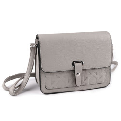 Borsa a tracolla, dimensioni: 23 x 17 cm - Grigio chiaro (1 Pezzo)