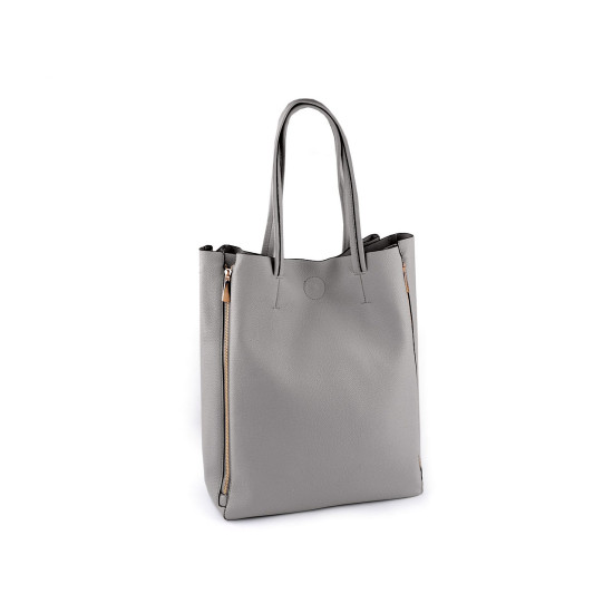 Handtasche groß, 2in1, 40 x 38 cm - Hell-grau (1 Stück) Handtasche groß, 2in1, 40 x 38 cm - Hell-grau (1 Stück)