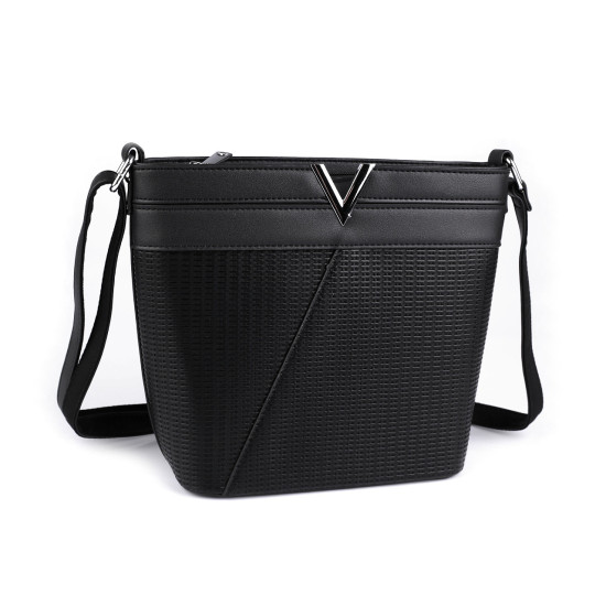 Crossbody bag 22x23 cm - Black (3 Pieces) Crossbody bag 22x23 cm - Black (3 Pieces)