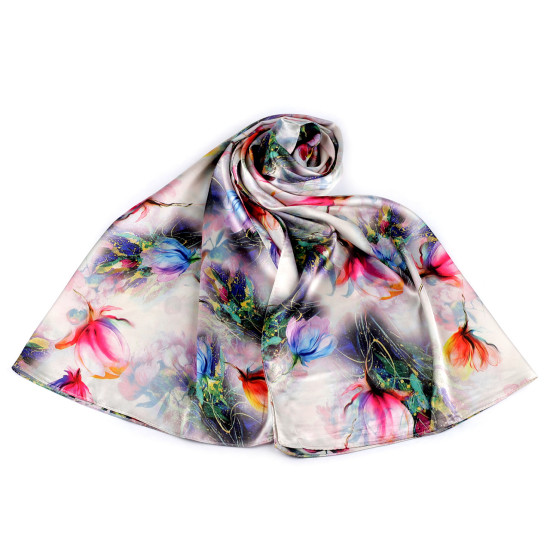 Foulard/sciarpa in raso, dimensioni: 70 x 165 cm - Multicolore (3 Pezzi) Foulard/sciarpa in raso, dimensioni: 70 x 165 cm - Multicolore (3 Pezzi)