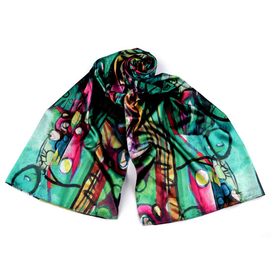 Foulard/sciarpa in raso, dimensioni: 70 x 165 cm - Multicolore (3 Pezzi) Foulard/sciarpa in raso, dimensioni: 70 x 165 cm - Multicolore (3 Pezzi)