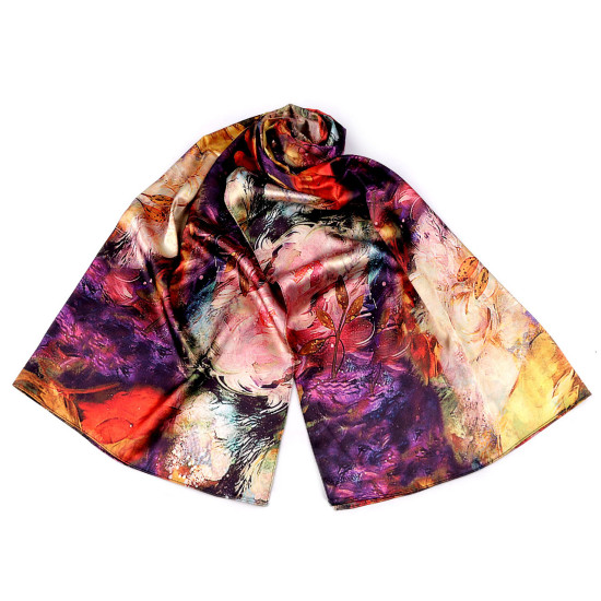 Foulard/sciarpa in raso, dimensioni: 70 x 165 cm - Multicolore (3 Pezzi) Foulard/sciarpa in raso, dimensioni: 70 x 165 cm - Multicolore (3 Pezzi)
