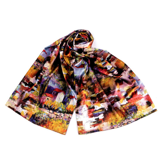 Foulard/sciarpa in raso, dimensioni: 70 x 165 cm - Multicolore (3 Pezzi) Foulard/sciarpa in raso, dimensioni: 70 x 165 cm - Multicolore (3 Pezzi)