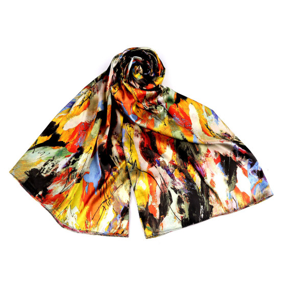 Foulard/sciarpa in raso, dimensioni: 70 x 165 cm - Multicolore (3 Pezzi) Foulard/sciarpa in raso, dimensioni: 70 x 165 cm - Multicolore (3 Pezzi)