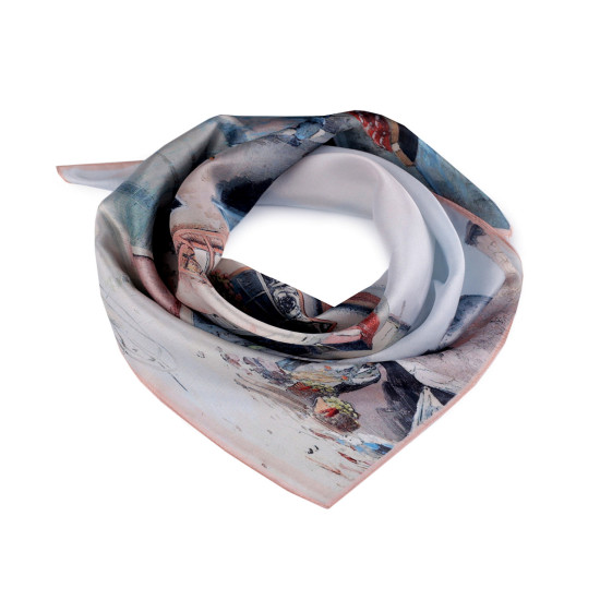Chusta satynowa 55x55 cm - Czerwony (1 Sztuka) Chusta satynowa 55x55 cm - Czerwony (1 Sztuka)