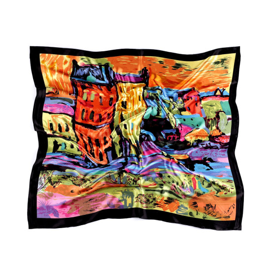 Chusta satynowa 55x55 cm - Czerwony (1 Sztuka) Chusta satynowa 55x55 cm - Czerwony (1 Sztuka)