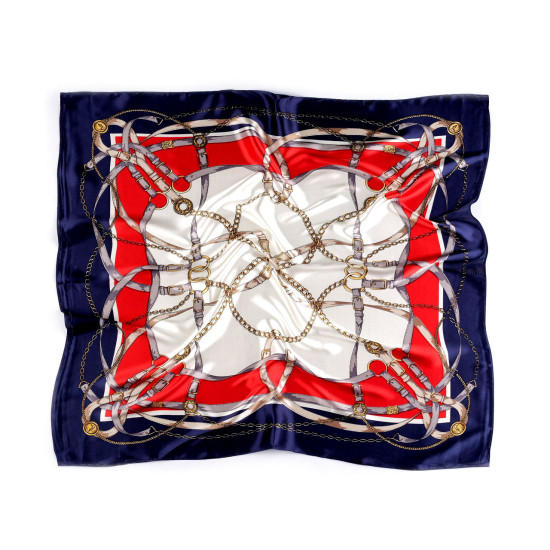 Chusta satynowa 55x55 cm - Czerwony (1 Sztuka) Chusta satynowa 55x55 cm - Czerwony (1 Sztuka)