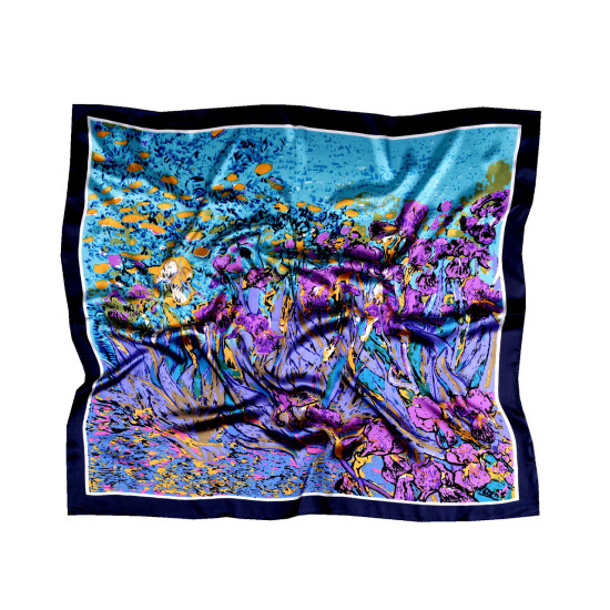 Chusta satynowa 55x55 cm - Czerwony (1 Sztuka) Chusta satynowa 55x55 cm - Czerwony (1 Sztuka)
