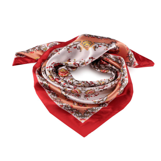 Chusta satynowa 55x55 cm - Czerwony (1 Sztuka) Chusta satynowa 55x55 cm - Czerwony (1 Sztuka)
