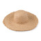 Chapeau de femme avec bord effiloché pour décoration - Ivoire (1 Pièce)