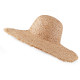 Chapeau de femme avec bord effiloché pour décoration - Ivoire (1 Pièce) Chapeau de femme avec bord effiloché pour décoration - Ivoire (1 Pièce)
