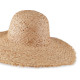 Chapeau de femme avec bord effiloché pour décoration - Ivoire (1 Pièce) Chapeau de femme avec bord effiloché pour décoration - Ivoire (1 Pièce)