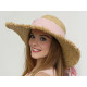 Chapeau de femme avec bord effiloché pour décoration - Ivoire (1 Pièce) Chapeau de femme avec bord effiloché pour décoration - Ivoire (1 Pièce)