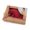 Completo letto, federa in raso ed elastico per capelli - Bordò (1 Pezzo)