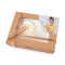 Completo letto, federa in raso ed elastico per capelli - Crema più chiaro (1 Pezzo)
