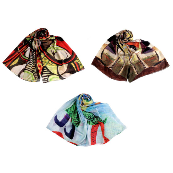 Scarf / shawl 80x180 cm - Multicolor (1 Piece) Scarf / shawl 80x180 cm - Multicolor (1 Piece)