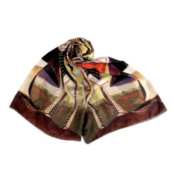 Scarf / shawl 80x180 cm - Multicolor (1 Piece)