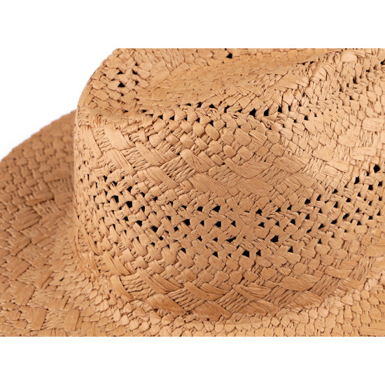 Kapelusz letni słomkowy unisex - Naturalny (3 Sztuki) Kapelusz letni słomkowy unisex - Naturalny (3 Sztuki)