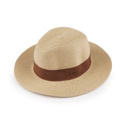 Kapelusz letni słomkowy unisex - Naturalny (1 Sztuka)