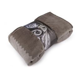 Double blanket, double sided, high weight 150x200 cm - Darkbeige (1 Piece)