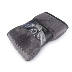 Double blanket, double sided, high weight 150x200 cm - Grey (1 Piece)