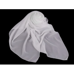 Chusta / szal 75x175 cm jednokolorowa - White (1 Sztuka)
