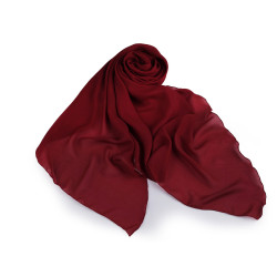 Chusta / szal 75x175 cm jednokolorowa - Jasny bordo (1 Sztuka)