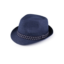 Children's summer hat / straw hat - Blue (1 Piece)