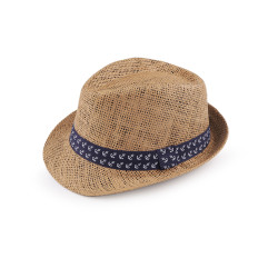 Children's summer hat / straw hat - Natural brown (1 Piece)