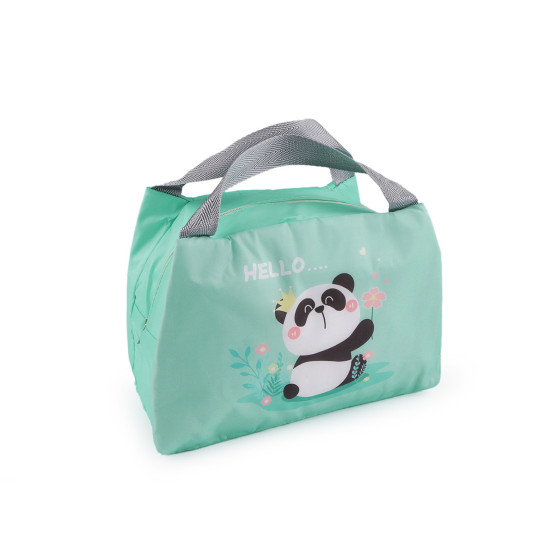 Torba termiczna składana śniadaniówka 17x21 cm - Miętowy (1 Sztuka) Torba termiczna składana śniadaniówka 17x21 cm - Miętowy (1 Sztuka)