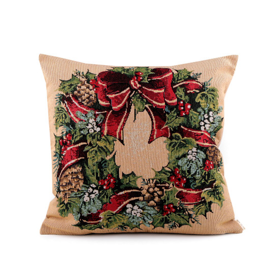 Christmas tapestry pillow cover 46x46 cm - Red (1 Piece) Christmas tapestry pillow cover 46x46 cm - Red (1 Piece)