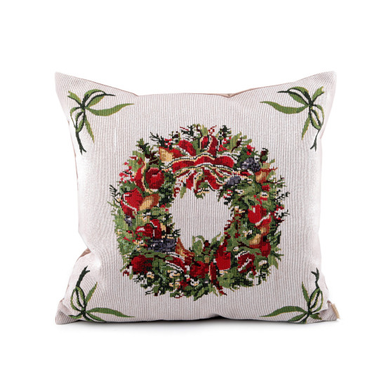 Christmas tapestry pillow cover 46x46 cm - Red (1 Piece) Christmas tapestry pillow cover 46x46 cm - Red (1 Piece)
