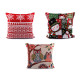 Christmas tapestry pillow cover 46x46 cm - Red (1 Piece) Christmas tapestry pillow cover 46x46 cm - Red (1 Piece)