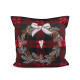 Christmas tapestry pillow cover 46x46 cm - Red (1 Piece) Christmas tapestry pillow cover 46x46 cm - Red (1 Piece)