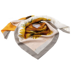 Satin scarf, silk hair wrapping scarf 90x90 cm - Dark pink (1 Piece)