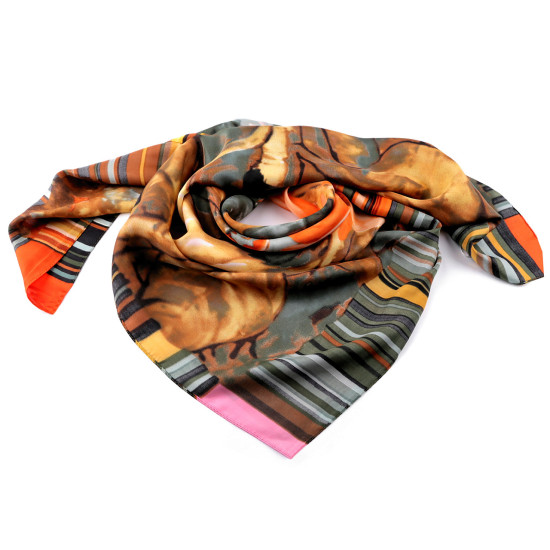 Foulard in raso, sciarpa avvolgente, in seta, dimensioni: 90 x 90 cm - Beige chiaro (3 Pezzi) Foulard in raso, sciarpa avvolgente, in seta, dimensioni: 90 x 90 cm - Beige chiaro (3 Pezzi)