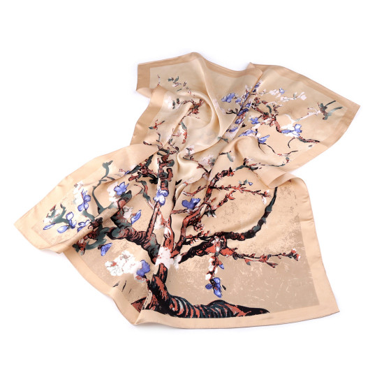 Foulard in raso, sciarpa avvolgente, in seta, dimensioni: 90 x 90 cm - Beige chiaro (3 Pezzi) Foulard in raso, sciarpa avvolgente, in seta, dimensioni: 90 x 90 cm - Beige chiaro (3 Pezzi)