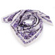 Foulard in raso, sciarpa avvolgente, in seta, motivo: fiori, dimensioni: 70 x 70 cm - Crema più chiaro (1 Pezzo)