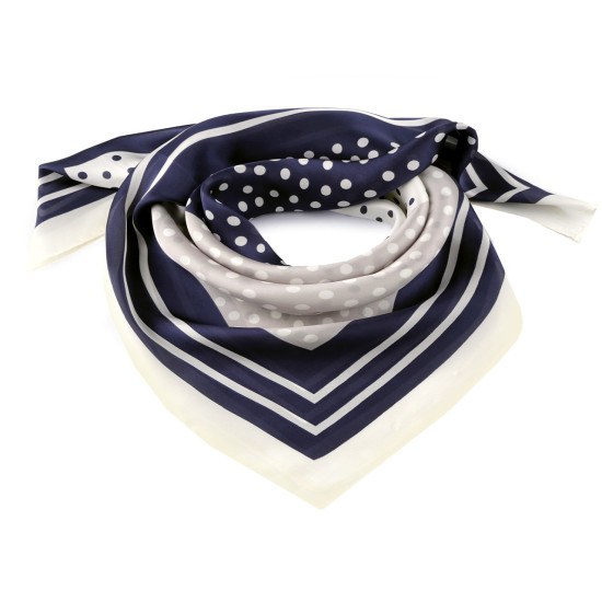 Foulard in raso, sciarpa avvolgente, in seta, motivo: punti, dimensioni: 70 x 70 cm - Nero (1 Pezzo) Foulard in raso, sciarpa avvolgente, in seta, motivo: punti, dimensioni: 70 x 70 cm - Nero (1 Pezzo)