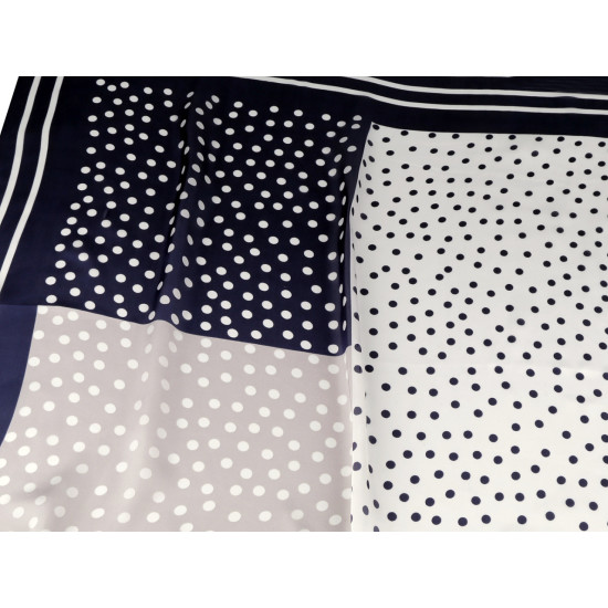 Foulard in raso, sciarpa avvolgente, in seta, motivo: punti, dimensioni: 70 x 70 cm - Nero (1 Pezzo) Foulard in raso, sciarpa avvolgente, in seta, motivo: punti, dimensioni: 70 x 70 cm - Nero (1 Pezzo)