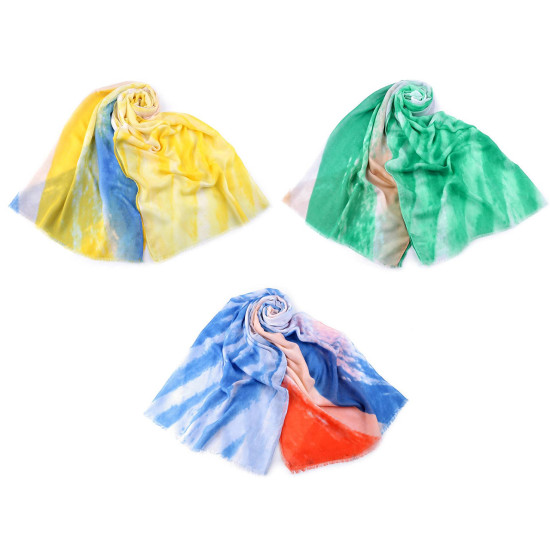 Chusta / szal 85x180 cm - Żółty (3 Sztuki) Chusta / szal 85x180 cm - Żółty (3 Sztuki)
