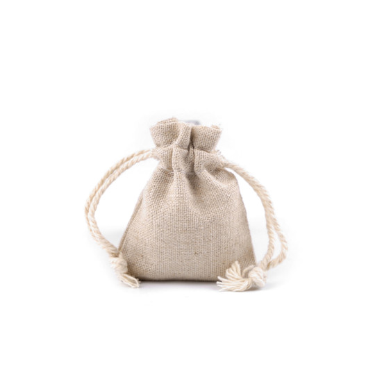 Bolsa de regalo de lino 6x8 cm - Arpillera (10 Piezas) Bolsa de regalo de lino 6x8 cm - Arpillera (10 Piezas)