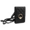 Crossbody bag / wallet with mobile phone pocket 11x17 cm - Black (1 Piece)